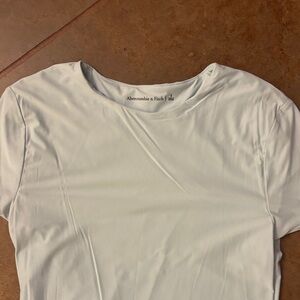 Abercrombie & Fitch Smoothing Seamless Baby Blue Short Sleeve Tee Size Small